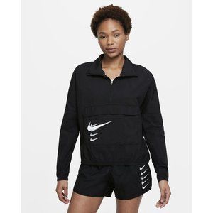 Nike Swoosh Run Windbreaker Women's Pullover Running Coat Jacket DJ0924-010